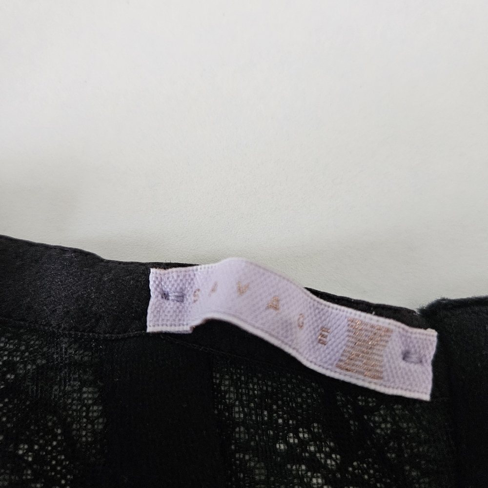 Savage X Fenty Black Lace Corset Size Small - Picture 8 of 9